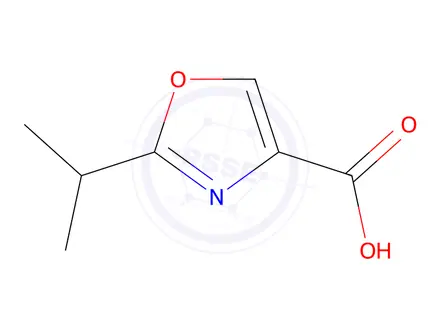 Chemical structure of 2-isopropyloxazole-4-carboxylic acid