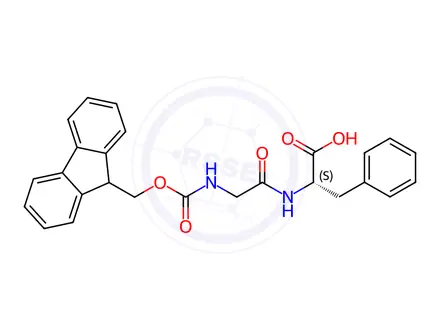 Chemical structure of Fmoc-Gly-Phe-OH