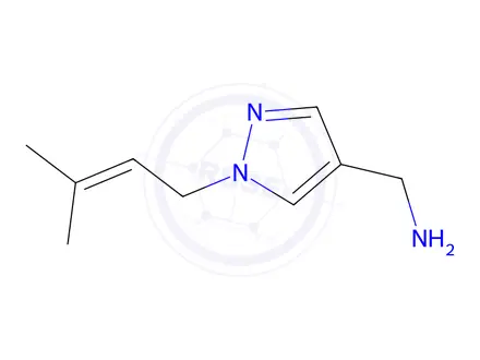 Chemical structure of [1-(3-methylbut-2-en-1-yl)-1h-pyrazol-4-yl]methanamine