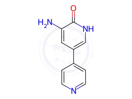 Chemical structure of Amrinone