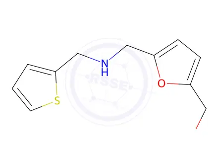 Chemical structure of (5-(((Thiophen-2-ylmethyl)amino)methyl)furan-2-yl)methanol
