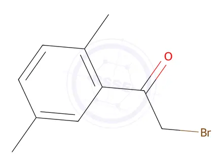 Chemical structure of 2-Bromo-1-(2,5-dimethylphenyl)ethan-1-one