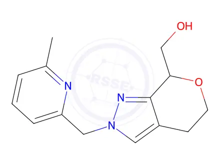 Chemical structure of (2-((6-Methylpyridin-2-yl)methyl)-2,4,5,7-tetrahydropyrano[3,4-c]pyrazol-7-yl)methanol