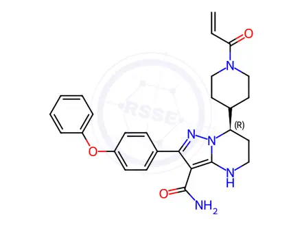 Chemical structure of (R)-Zanubrutinib