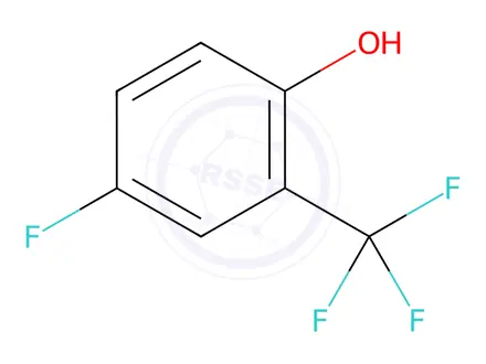 Chemical structure of 4-Fluoro-2-(trifluoromethyl)phenol
