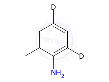 Chemical structure of o-Toluidine-4,6-d2