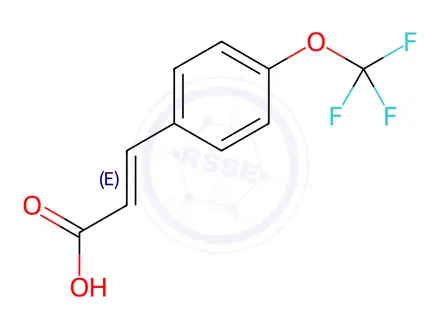 Chemical structure of 4-(Trifluoromethoxy)cinnamic acid