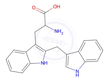 Chemical structure of rac-Tryptophan EP Impurity K