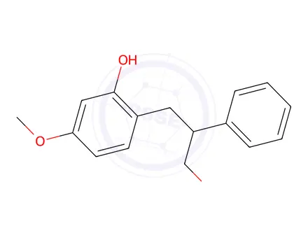Chemical structure of 2-(3-Hydroxy-2-phenylpropyl)-5-methoxyphenol