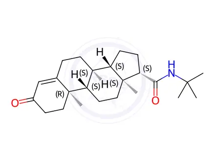 Chemical structure of (17β)-N-(1,1-Dimethylethyl)-3-oxoandrost-4-ene-17-carboxamide