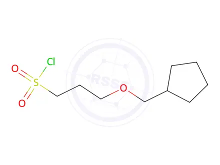 Chemical structure of 3-(Cyclopentylmethoxy)propane-1-sulfonyl chloride