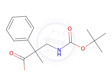 Chemical structure of 3-((tert-Butoxycarbonyl)amino)-2-methyl-2-phenylpropanoic acid