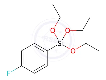 Chemical structure of p-(Fluorophenyl)triethoxysilane