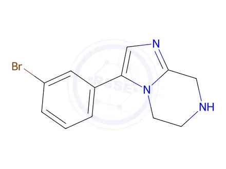Chemical structure of 3-(3-Bromophenyl)-5,6,7,8-tetrahydroimidazo[1,2-a]pyrazine