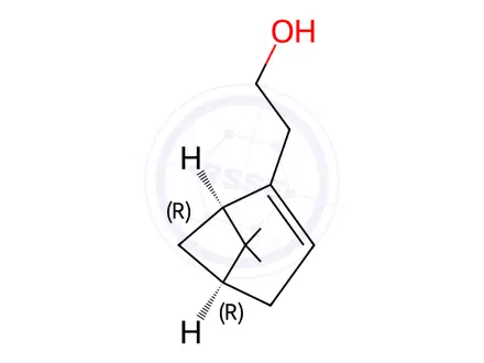 Chemical structure of (-)-Nopol