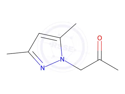 Chemical structure of 1-(3,5-Dimethyl-1H-pyrazol-1-yl)acetone