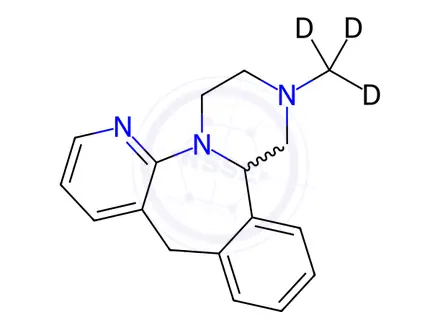 Chemical structure of Mirtazapine-[D3]
