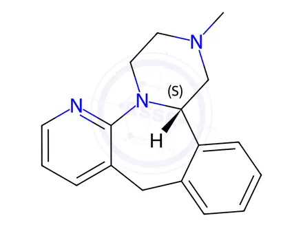 Chemical structure of (S)-Mirtazapine