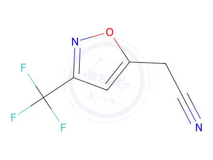 Chemical structure of 2-(3-(Trifluoromethyl)isoxazol-5-yl)acetonitrile