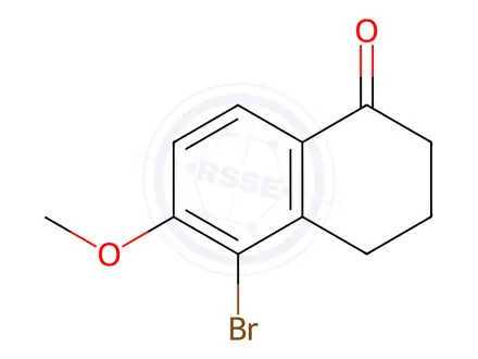Chemical structure of 5-Bromo-3,4-dihydro-6-methoxynaphthalen-1(2h)-one