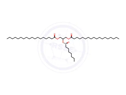 Chemical structure of 2-Octanoyl-1,3-distearin (Octanoic-1-13c,99%)
