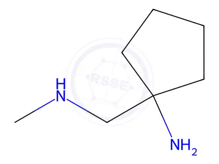 Chemical structure of 1-((Methylamino)methyl)cyclopentan-1-amine