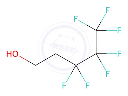 Chemical structure of 3,3,4,4,5,5,5-Heptafluoropentan-1-ol