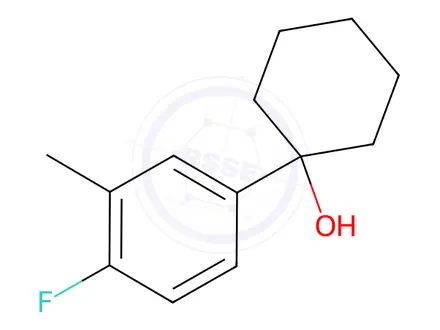 Chemical structure of 1-(4-fluoro-3-methylphenyl)cyclohexanol