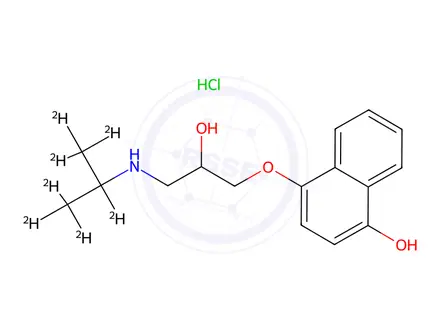 Chemical structure of 4-Hydroxy Propranolol-d7 HCl