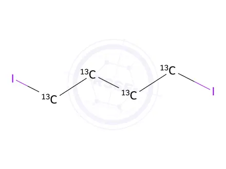 Chemical structure of 1,4-Diiodobutane-13C4
