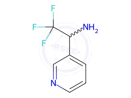 Chemical structure of 2,2,2-Trifluoro-1-(pyridin-3-yl)ethanamine
