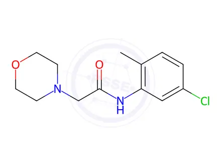 Chemical structure of N-(5-chloro-2-methylphenyl)-2-morpholinoacetamide