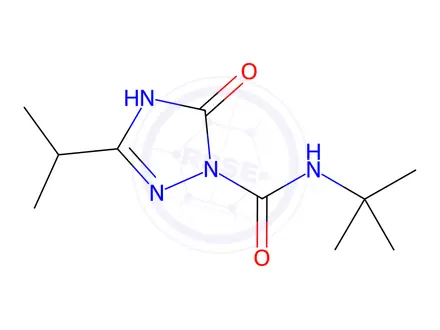Chemical structure of N-(tert-Butyl)-3-isopropyl-5-oxo-4,5-dihydro-1H-1,2,4-triazole-1-carboxamide