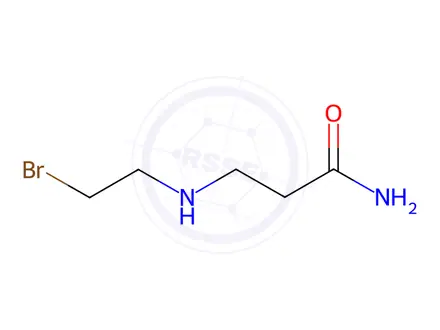 Chemical structure of 3-((2-bromoethyl)amino)propanamide