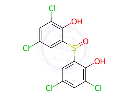 Chemical structure of Bithionol Sulfoxide