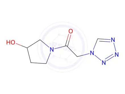 Chemical structure of 1-(3-hydroxypyrrolidin-1-yl)-2-(1h-1,2,3,4-tetrazol-1-yl)ethan-1-one
