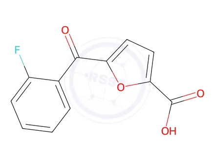 Chemical structure of 5-(2-Fluorobenzoyl)furan-2-carboxylic acid