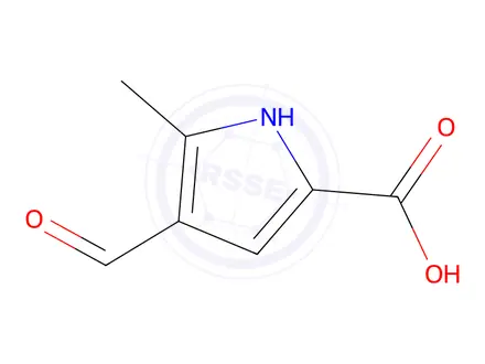 Chemical structure of 4-Formyl-5-methyl-1H-pyrrole-2-carboxylic acid