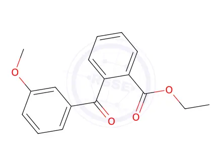 Chemical structure of 2-Carboethoxy-3'-methoxybenzophenone