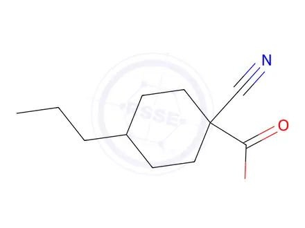 Chemical structure of 1-Cyano-4-propylcyclohexane-1-carboxylic acid