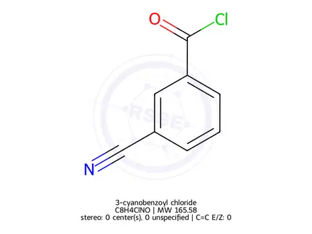 Chemical structure of 3-cyanobenzoyl chloride