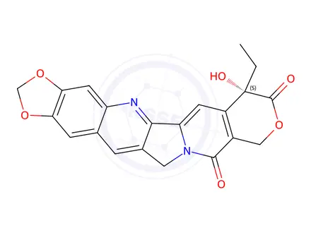 Chemical structure of 10,11-Methylenedioxy-20S-camptothecin