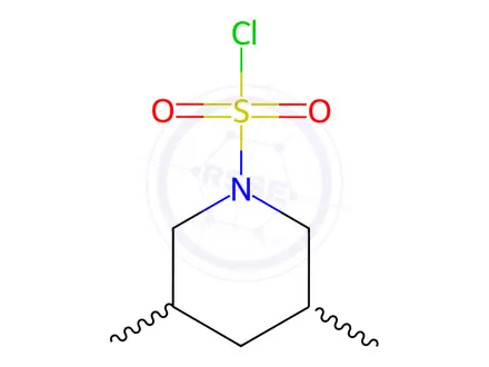 Chemical structure of 3,5-Dimethylpiperidine-1-sulfonyl chloride