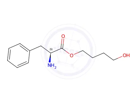 Chemical structure of phenylalanine 4-hydroxybutyl ester