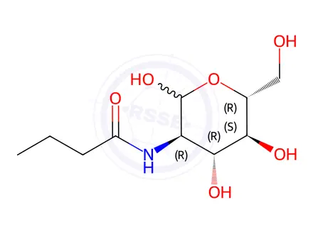Chemical structure of N-Butyryl-D-Glucosamine