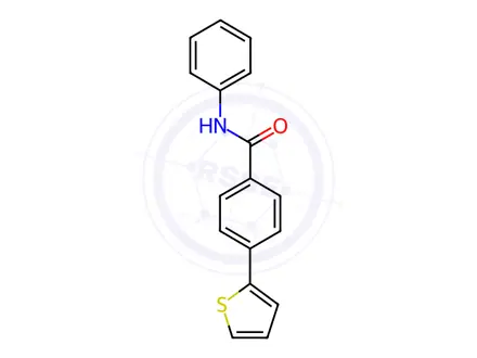 Chemical structure of N-Phenyl-4-(thiophen-2-yl)benzamide