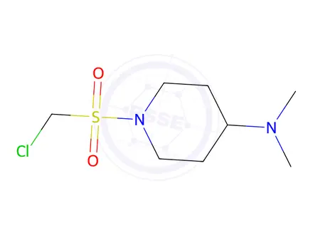 Chemical structure of 1-((Chloromethyl)sulfonyl)-N,N-dimethylpiperidin-4-amine