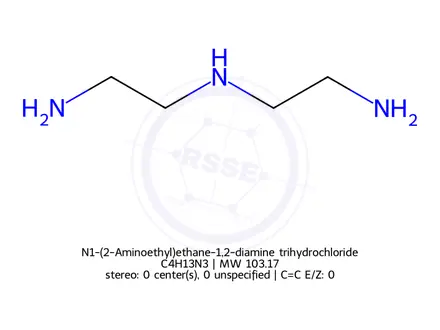 Chemical structure of Diethylenetriamine