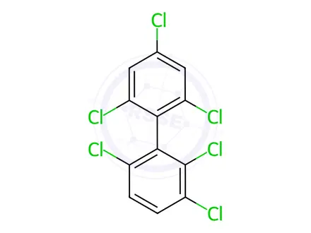 Chemical structure of 2,2',3,4',6,6'-Hexachlorobiphenyl
