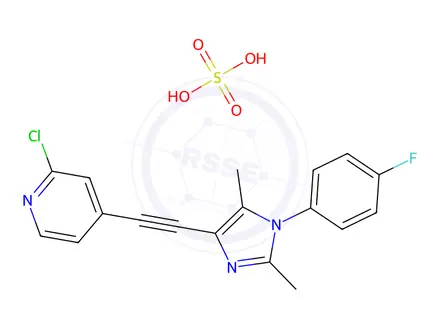Chemical structure of Basimglurant Sulfate
